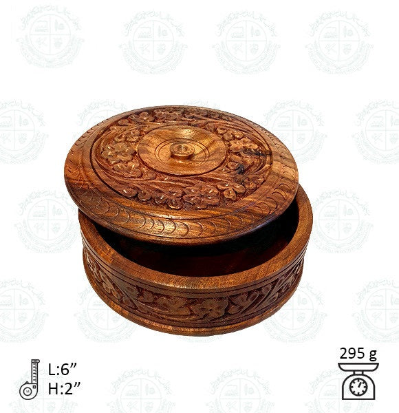 Powder Pot Carving Woodwork
