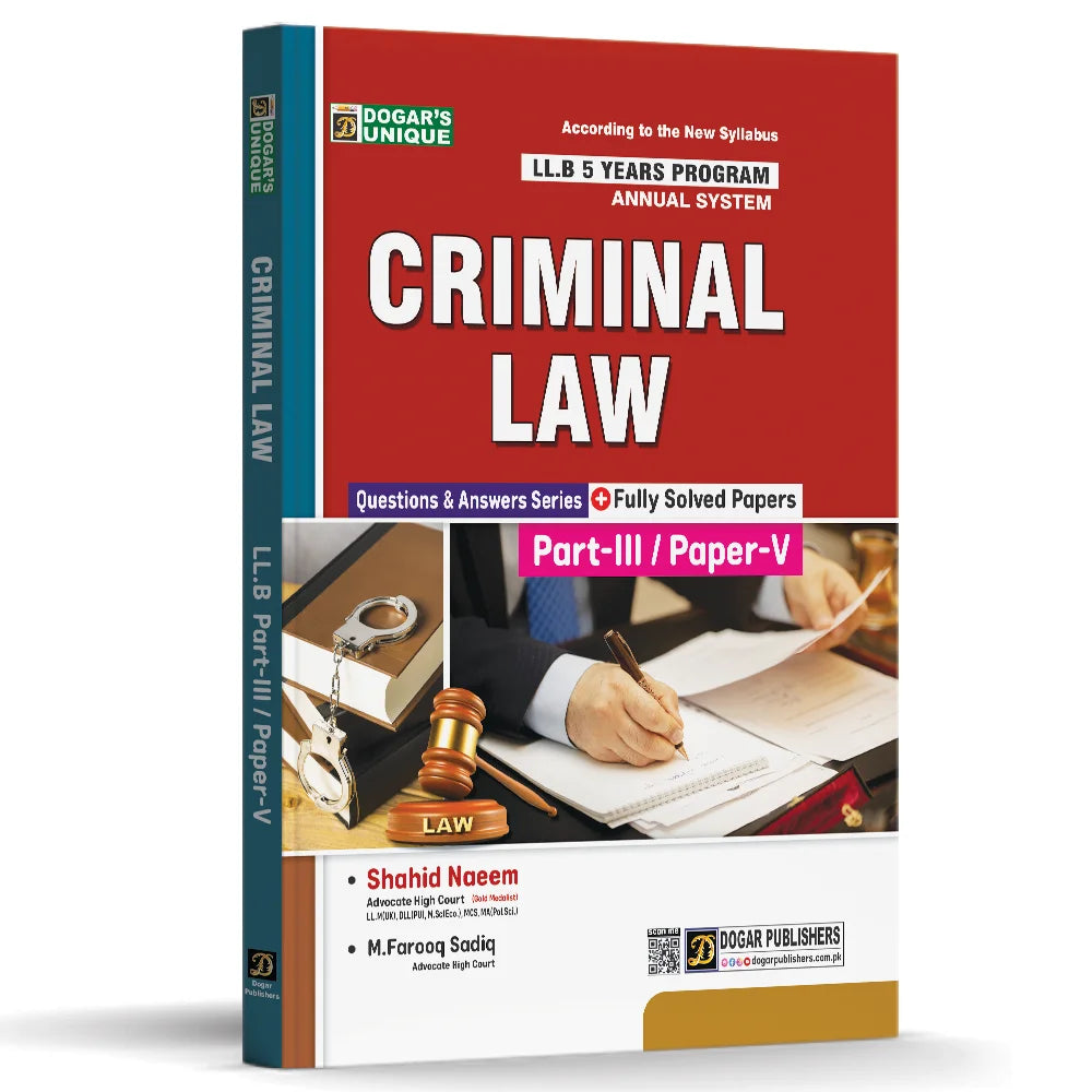 LLB Part 3 Criminal LAW (5 Years Program)