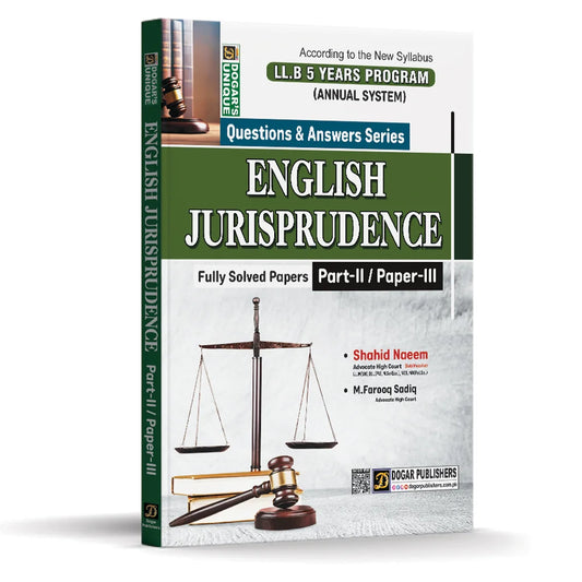 LLB Part 2 English Jurisprudence (5 Years Program).