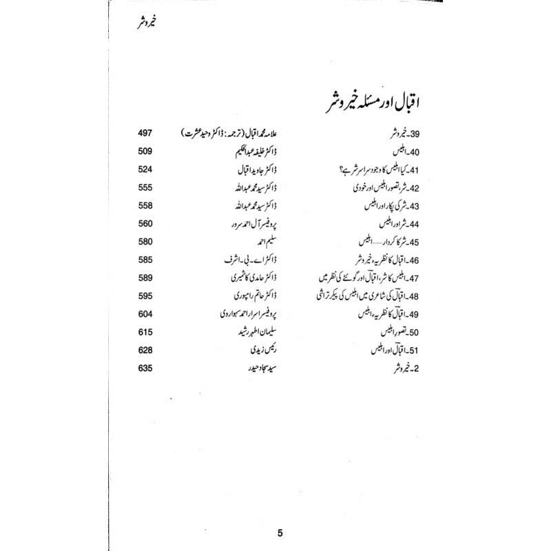 Khair o Shar Majmua Maqalaat
