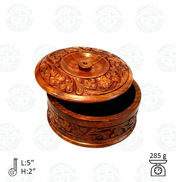Powder Pot Carving Woodwork