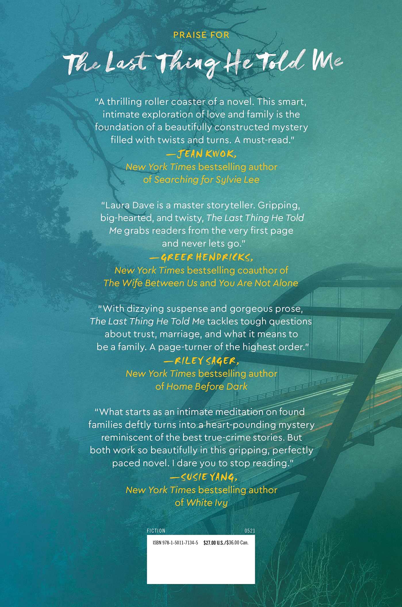 The Last Thing He Told Me: A Novel - AJN BOOKS