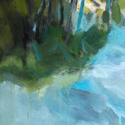 Blue Lake (2024) Oil painting  by Joanna Farrow