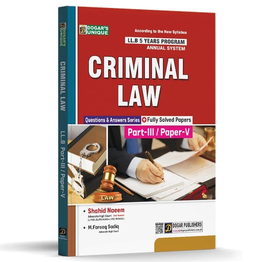 LLB Part 3 Criminal LAW (5 Years Program)