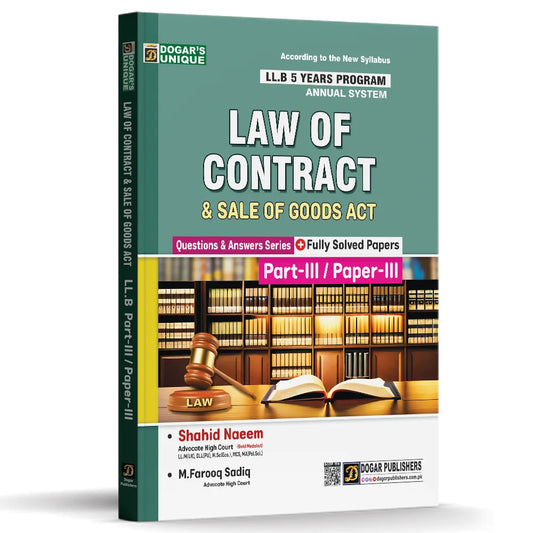 LLB Part 3 Law of Contract & Sale of Goods Act (5 Years Program)
