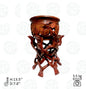 Carving Cut piece Bowl with Leg Stand Woodwork