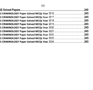 ILMI CSS Essentials Criminology MCQs