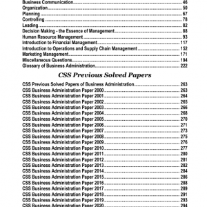 ILMI CSS Essentials Business Administration MCQs