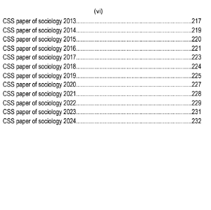CSS Essentials Sociology MCQs