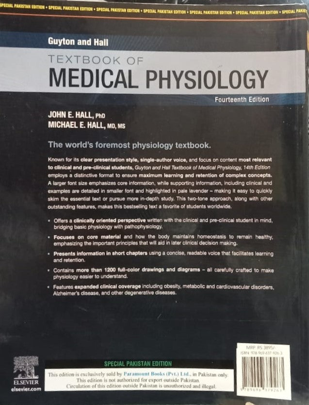 Guyton and Hall Textbook of Medical Physiology by John E. Hall 14th Edition